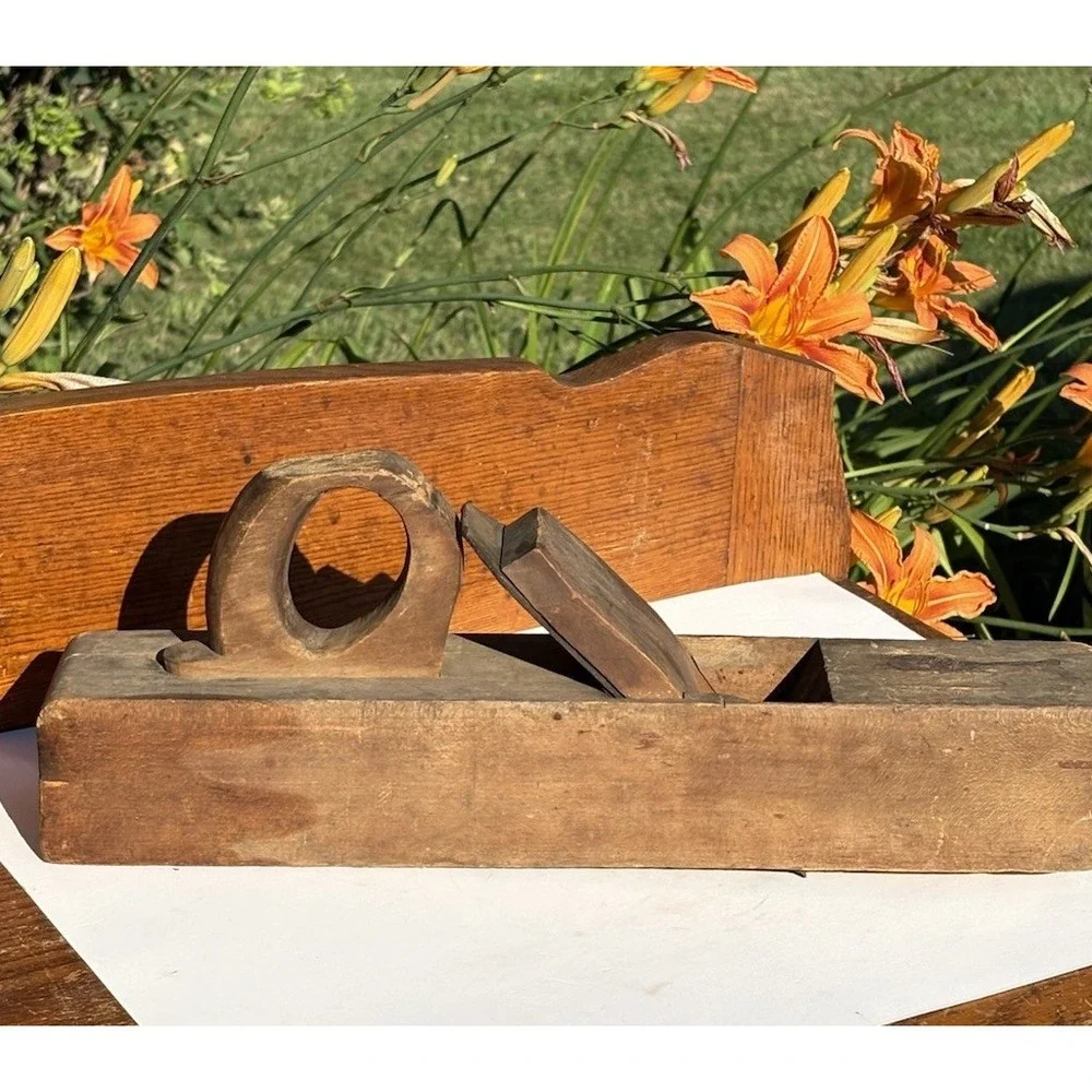 Vintage Wooden Block Plane Woodworking 16